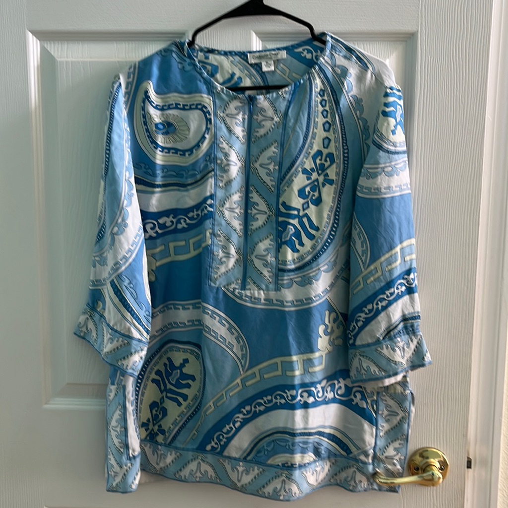 Cold Water Creek 100% Silk Tunic
